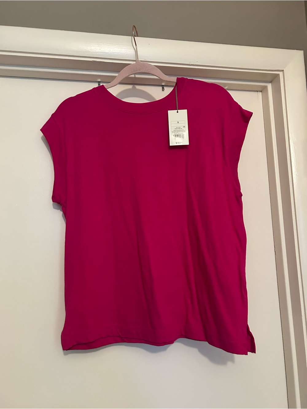 Target Women's Short Sleeve Crewneck Top - Bright Pink